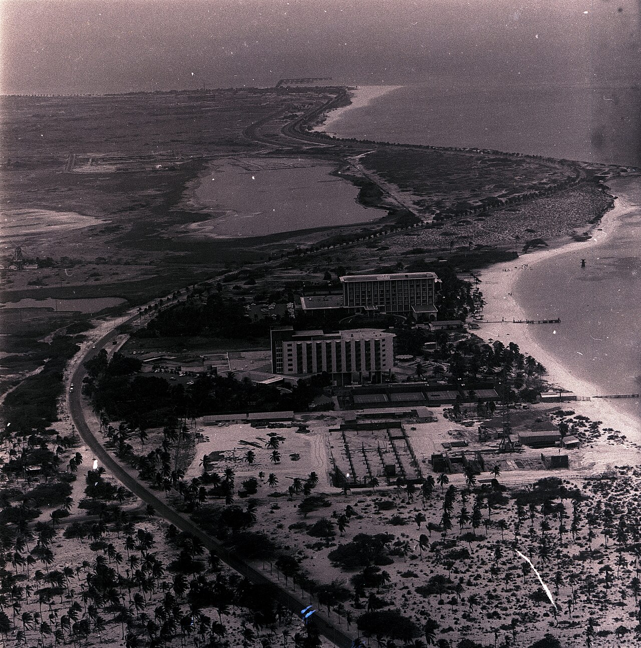 The Palm Beach strip, home of the Ritz-Carlton Aruba