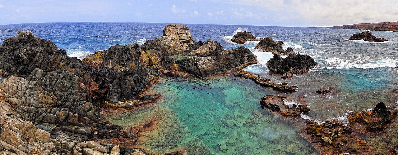 The Natural Pool (Conchi) on Aruba's wild north coast